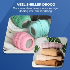 Roegaarden Drogerballen - Droogballen - Met Spons - Duurzaam - Sneller Droog -Lifestyleproducten 1200x1200 584