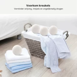 Wollen Drogerballen - Duurzaam & Milieuvriendelijk - Wasbol - Verkort Droogtijd - Droogballen - Hypoallergeen En Chemicaliënvrij - Bespaar Op Energierekening - Wasdroger Ballen - Wasbollen -Lifestyleproducten 1200x1200 587