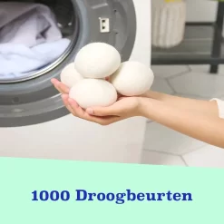 Casa Calma Drogerballen (6 Stuks) - Inclusief Opbergzakje - 100% Natuurlijk Schapenwol - Droger Ballen - Zero Waste Wasverzachter Bollen - Energiebesparend Drogen Met Droogbollen - Dryer Balls - Diervriendelijk & Milieuvriendelijk - Energie Besparen -Lifestyleproducten 1200x1200 597