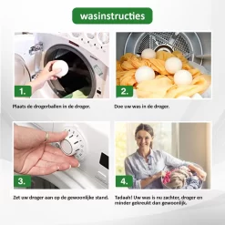 Droger Ballen Wol - Wasdroger Herbruikbare Wollen Droger Ballen - Droogballen Voor Snellere Droogtijd- Set 6 Stuks - Swilix -Lifestyleproducten 1200x1200 606