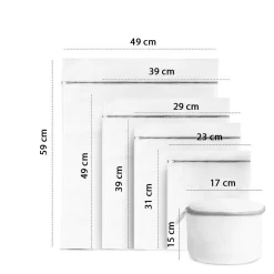ForDig Wasnet Waszakjes (5 Stuks) Voor Lingerie En Fijne Was - Geschikt Voor Wasmachine - Met Rits - Wit -Lifestyleproducten 1200x1200 651