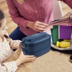 OITUGG Lunchbox Volwassenen: 2-laags Bento Box 1550 Ml Voor Mannen Vrouw - 3-vaks Lunchbox Met Bestek - BPA-vrije Plastic Lunchbox Geschikt Voor Kantoorschool - Magnetronbestendig Vaatwasmachinebestendig (blauw) -Lifestyleproducten 1200x1200 726