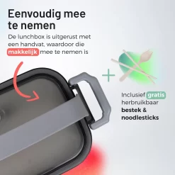 Triple J® Lunchbox - Broodtrommel - Lucht- & Lekvrij - Incl. Bestek - Magnetron & Vaatwasser Bestendig -Lifestyleproducten 1200x1200 735