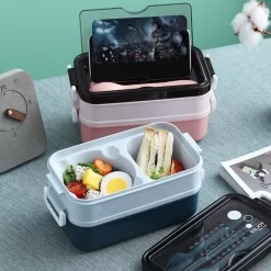 Lunchbox - Meal Prep Bakjes - Lunch Box Met Deksel - Meal Prep – Bento Box - Lunchtrommel Met Bestek Groen -Lifestyleproducten 1200x1200 750