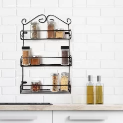 KitchenBrothers Kruidenrek - Staand En Ophangbaar - Voor 21 Potjes - 3 Laags - Metaal -Lifestyleproducten 1200x1200 800