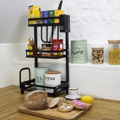 Chefs Cuisine Kruidenrek - Kruidenrek Staand - Keukenrek - Aanrecht Organiser - Bureau Organizer - Keuken Organizers - Roestvrij Staal -Lifestyleproducten 1200x1200 808