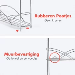 KitchenBrothers Kruidenrek - Staand - Voor 21 Potjes - 3 Laags - Chroom -Lifestyleproducten 1200x1200 810