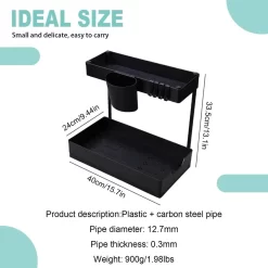 Kruidenrekken, Opslagrekken In De Keuken, 2 Lagen, Naaierrekken Op Het Aanrecht, Voor Organisatoren Van Kruidenrekken, Aardewerk/Opbergrekken Van De Keuken -Lifestyleproducten 1200x1200 815