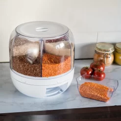 Roterende Voedsel Dispenser - 6 Vakken - Met Doseerschep - BPA Vrij - Handig -Lifestyleproducten 1200x1200 894