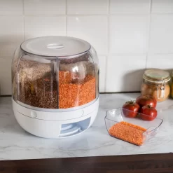 Roterende Voedsel Dispenser - 6 Vakken - Met Doseerschep - BPA Vrij - Handig -Lifestyleproducten 1200x1200 896