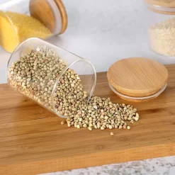 Quality Needz - Voorraadbussen - 250 ML - Glazen Potjes Met Deksel - Kruidenpotjes - 10 Delige Set - BPA-vrij - Gratis Pen & Herschrijfbare Stickers -Lifestyleproducten 1200x1200 908