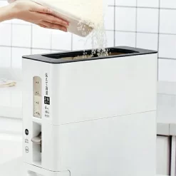 Merkloos TDR-Japans Rijst/Granen Container/Dispenser/ Opbergdoos - 6KG Inhoud - Wit -Lifestyleproducten 1200x1200 918