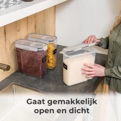 Stosh Voorraadpotten - Voorraadbussen - Vershouddoos - 4 Stuks - 4.0L - BPA Vrij - Kunststof -Lifestyleproducten 1200x1200 928