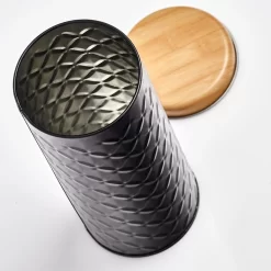 2x Bewaar/voorraad Blikken Koffiepads - Zwart - 18 X 7,5 Cm - 1 Liter -Lifestyleproducten 1200x1200 936