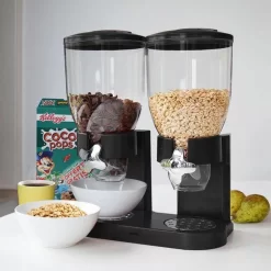 MikaMax Cornflakes Dispenser - Voorraadbus - Cornflakes Voorraadpot - Ontbijt Granendispenser - Zwart - 2 X 500 Gram -Lifestyleproducten 1200x1200 939