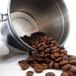 House Of Husk Koffieblik Met CO² Ventilatie - Bewaarblik - Voorraadbussen - Voorraadblik - RVS - Zwart - 1.5 Liter -Lifestyleproducten 1200x1200 944