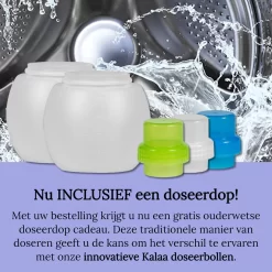 Kalaa Doseerbol - 2 Stuks - 230 Ml - Herbruikbaar - INCLUSIEF Doseerdop - Ook Geschikt Voor Robijn Wasmiddel Vloeibaar & Ariel Wasmiddel Vloeibaar - Vloeibaar Wasmiddel Doseren - Wasbollen Voor Wasmachine - Transparant - HDPE - Wasbol -Lifestyleproducten 1200x1200 97