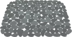 Merkloos Gootsteenmat - 40x30 Cm - Papillon Kiezels Grijs