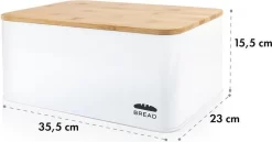 Oklahoma Broodtrommel Metaal 35,5x15,5x23 Cm Bamboe Deksel Snijplank -Lifestyleproducten 1200x628 1
