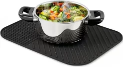 Merkloos Afdruipmat Met GRATIS Afwasborstel - Droogmat - Afdruipmat Siliconen - BPA Vrij - Afdruipmat Voor Afwas - Zwart -Lifestyleproducten 1200x655 2