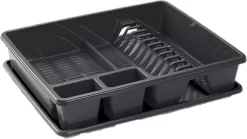 Afwas Afdruiprek Donkergrijs Kunststof 48 X 38 X 9 Cm - Afwassen/drogen Met Lekbak