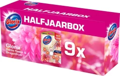 Glorix Aroma Lux Dahlia Flower & Dragonfruit - 9 Toiletblokken - Halfjaarbox - Voordeelverpakking -Lifestyleproducten 1200x761 3