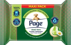 Page Vochtig Toiletpapier - 6 X 74 Stuks - Aloë Vera Maxi Vochtig Wc Papier - Voordeelverpakking -Lifestyleproducten 1200x763 3