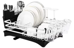 Doogo® Afdruiprek Met Bestekkorf En Lekbak Voor Keukenborden En Bestek Afdruiprek Met Draaibare Uitloop -Lifestyleproducten 1200x789 3