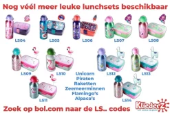 Unicorn Broodtrommel + PET Drinkfles Lichtblauw | Eenhoorn Lunchbox Set Voor Meisjes LS22 -Lifestyleproducten 1200x800 9
