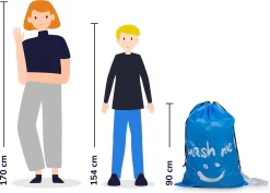 Wonair - Grote Waszak - 60x90cm - Hemelsblauw - Met Trekkoord En Draagband -Lifestyleproducten 1200x860