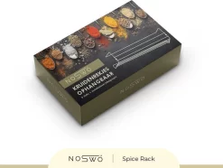 Noswo Kruidenrek Ophangbaar - Voor 24 Kruidenpotjes - 4 Stuks - Keukenrek Hangend - RVS - Zwart -Lifestyleproducten 1200x905 1