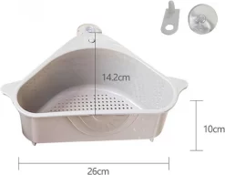 Merkloos Gootsteenorganiser Grijs - Sponshouder - Aanrecht Organiser - Vaatdoek Houder - Gootsteen Organiser - Gootsteen Bakje - Gootsteen Organiser- Gootsteenorganiser - Gootsteen Houder - Gootsteenzeef -Lifestyleproducten 1200x932