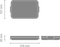 Brabantia Make & Take Lunchbox - Plat - Kunststof - Dark Grey -Lifestyleproducten 1200x949