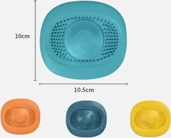 Merkloos Luxe Doucheputje Afvoer Plug Zeef Stopper Stop - Universele Haarfilter Haarvanger Gootsteenstop Afvoerstop Onderdeel Afvoerputje Stopper Putje Rooster Voor Wastafel Gootsteen Spoelbak Bad Douchebak Keuken Wasbak Badkuip Aanrecht - Siliconen - Blauw -Lifestyleproducten 1200x970 5