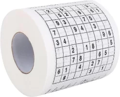 MikaMax Sudoku WC Papier - Sudoku - Iedervel Een Andere Sudoku - Toiletpapier - Puzzels - Puzzel -Lifestyleproducten 1200x975