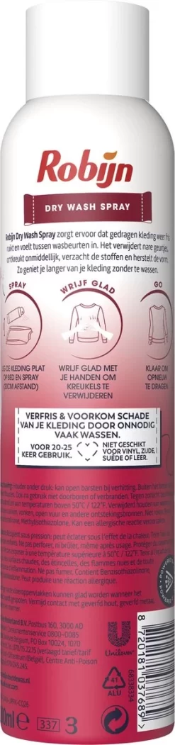 Robijn Pink Sensation Dry Wash Spray - 2 X 200 Ml - Voordeelverpakking -Lifestyleproducten 282x1200 3