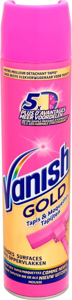 Vanish Gold Mousse Voor Tapijt Vlekkenverwijderaar - 600 Ml
