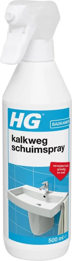HG Kalkweg Schuimspray - 500ml - 100% Glans - Verwijdert En Voorkomt Kalk - Biologisch Afbreekbaar -Lifestyleproducten 331x1200 3