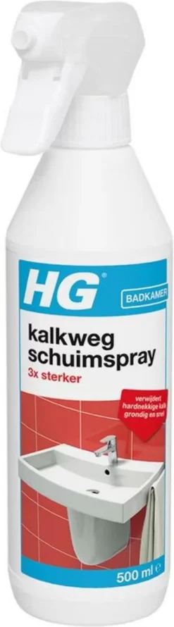 HG Kalkweg Schuimspray 3x Sterker - 500ml - Verwijdert Extreme Kalkresten - 100% Opgelost, 100% Resultaat -Lifestyleproducten 333x1200 2