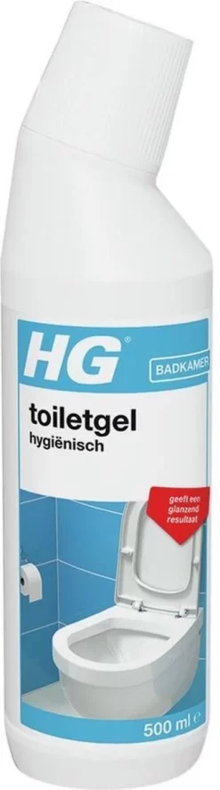 HG Toiletgel Hygiënisch - 500 Ml - Glanzend Resultaat - Krachtige Reiniger En Ontkalker -Lifestyleproducten 334x1200 1
