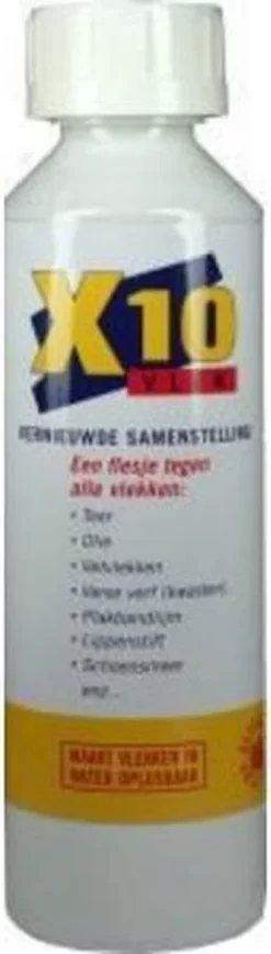 X10 Vlekken - 250 Ml - Vlekverwijderaar -Lifestyleproducten 341x1200