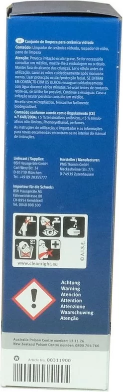 Bosch / Siemens Kookplaat Onderhoudsset - Onderhoudsset Voor Keramische Oppervlakken -Lifestyleproducten 377x1200 1