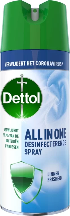 Dettol All In One Disinfectant Spray Linen - 400ml -Lifestyleproducten 393x1200