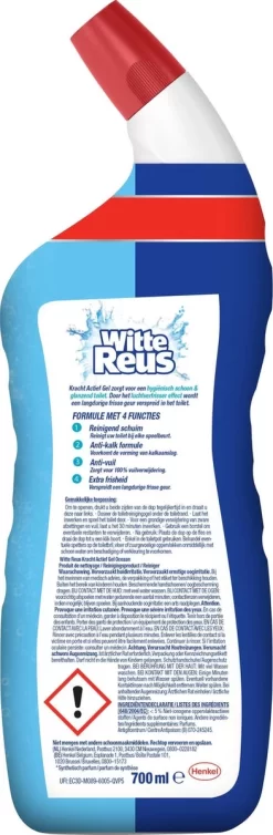 Witte Reus Toiletreiniger - Kracht Actief Gel Oceaan - Voordeelverpakking 10 X 700ml -Lifestyleproducten 393x1200 4