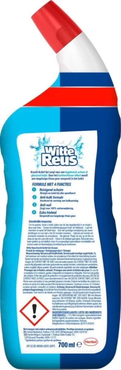 Witte Reus Toiletreiniger - Kracht Actief Gel Oceaan - Voordeelverpakking 10 X 700ml -Lifestyleproducten 393x1200 5