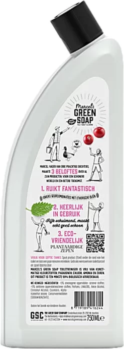 Marcel's Green Soap Toiletreiniger Patchouli & Cranberry - 750 Ml -Lifestyleproducten 429x1200 1