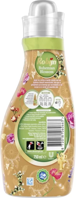 Robijn Collections Bohemian Blossom Wasverzachter - 8 X 30 Wasbeurten - Voordeelverpakking -Lifestyleproducten 460x1200 2