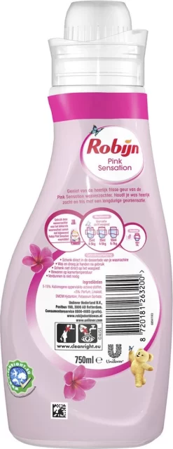 Robijn Pink Sensation Wasverzachter - 240 Wasbeurten - Voordeelverpakking -Lifestyleproducten 464x1200 9