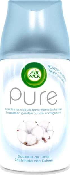 Air Wick Freshmatic Automatische Spray Luchtverfrisser - Pure Zachtheid Van Katoen Navulling - 3 Stuks - Voordeelverpakking -Lifestyleproducten 484x1200 6