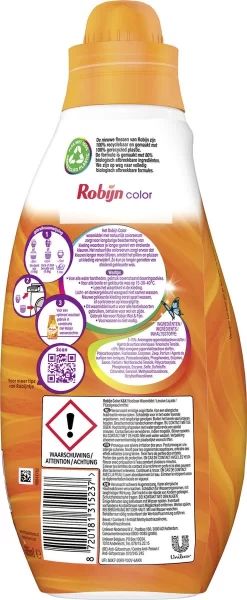 Robijn Klein & Krachtig Classics Color Vloeibaar Wasmiddel - 8 X 19 Wasbeurten - Voordeelverpakking -Lifestyleproducten 494x1200